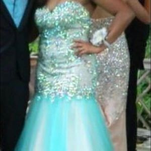 Strapless prom dress